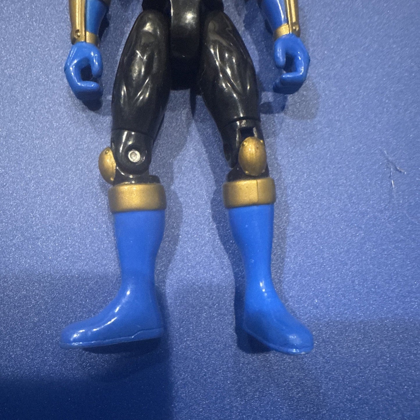 Power Rangers Ninja Storm Ninja Flash Navy Thunder Ranger 2002 Bandai - toyscardscomics
