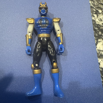 Power Rangers Ninja Storm Ninja Flash Navy Thunder Ranger 2002 Bandai - toyscardscomics