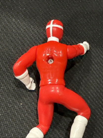 Power Rangers Red Ranger 4” Lightspeed Rescue McDonald's Action Figure Toy 2000 - toyscardscomics