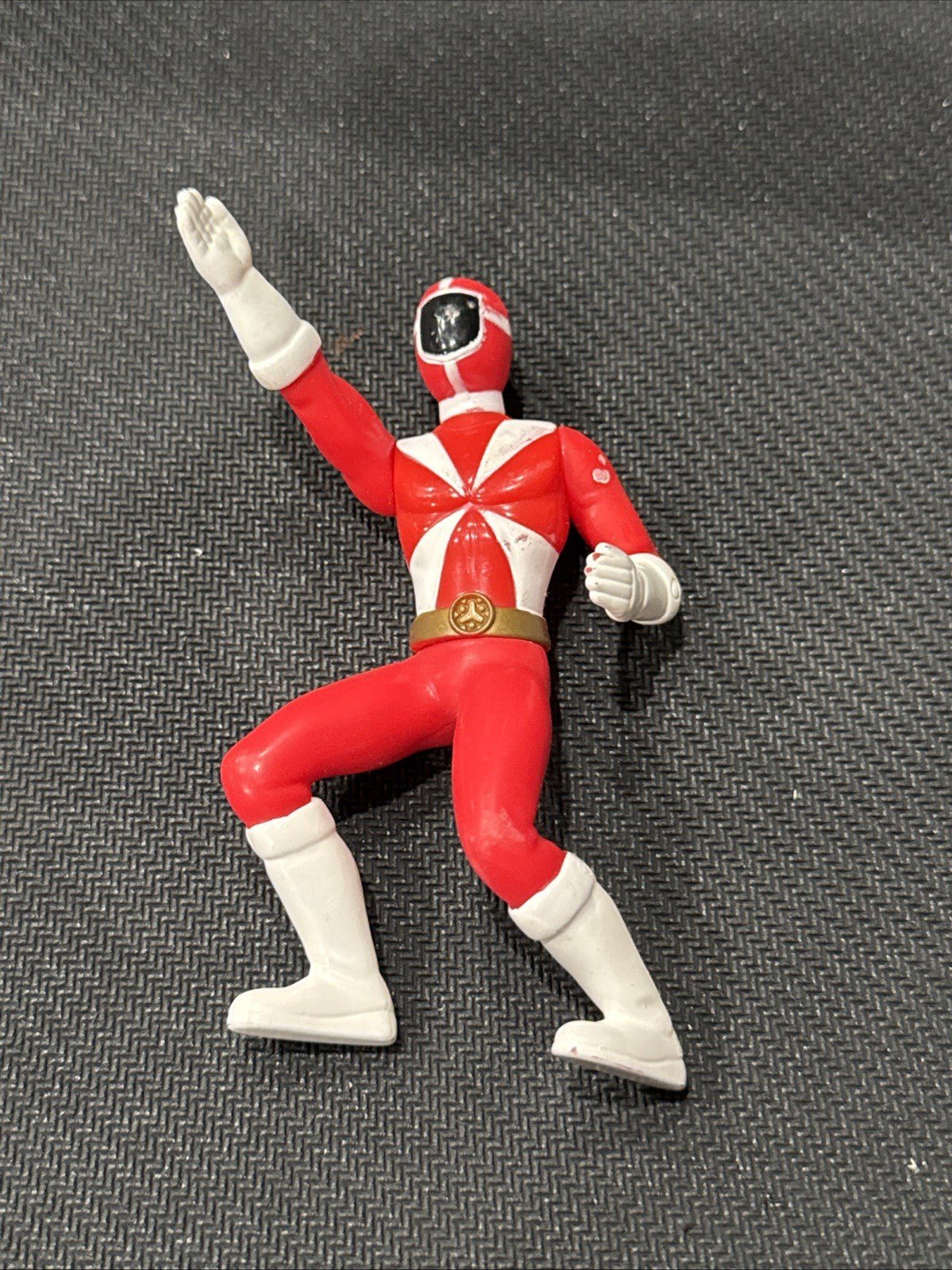 Power Rangers Red Ranger 4” Lightspeed Rescue McDonald's Action Figure Toy 2000 - toyscardscomics