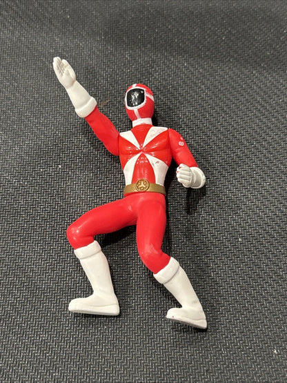 Power Rangers Red Ranger 4” Lightspeed Rescue McDonald's Action Figure Toy 2000 - toyscardscomics