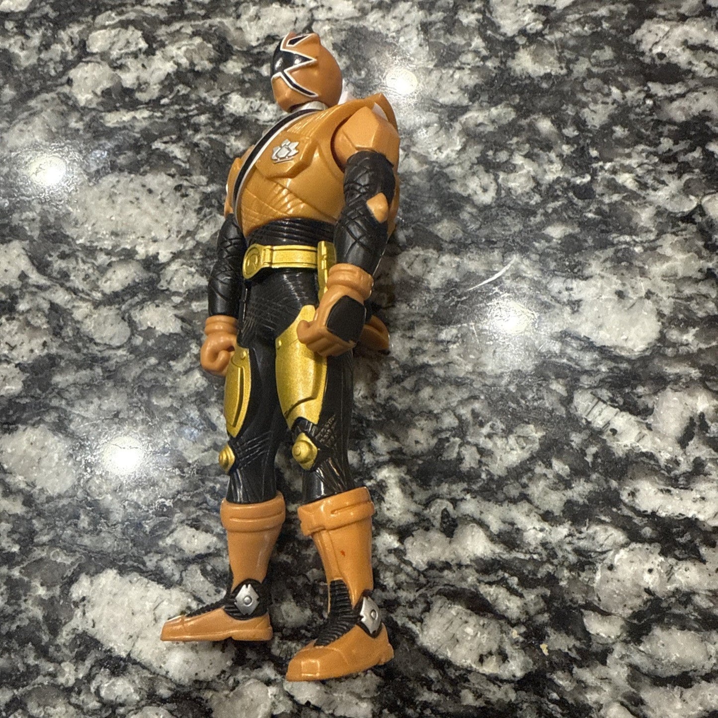 Power Rangers Samurai Gold Ranger Mega Mode 4” Action Figure Pvc Bandai Toy - toyscardscomics