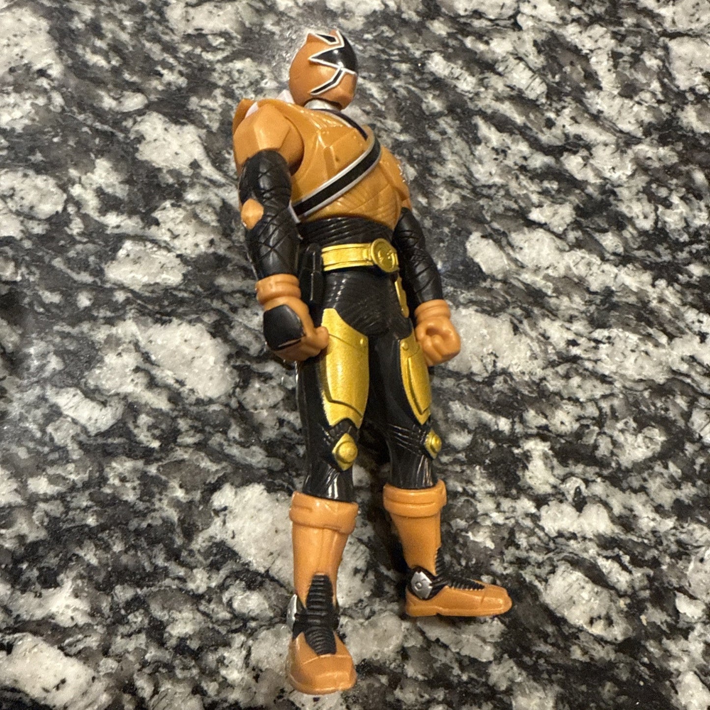 Power Rangers Samurai Gold Ranger Mega Mode 4” Action Figure Pvc Bandai Toy - toyscardscomics