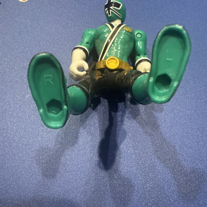 Power Rangers Samurai Green Ranger 4" Action Figure Bandai MMPR - toyscardscomics