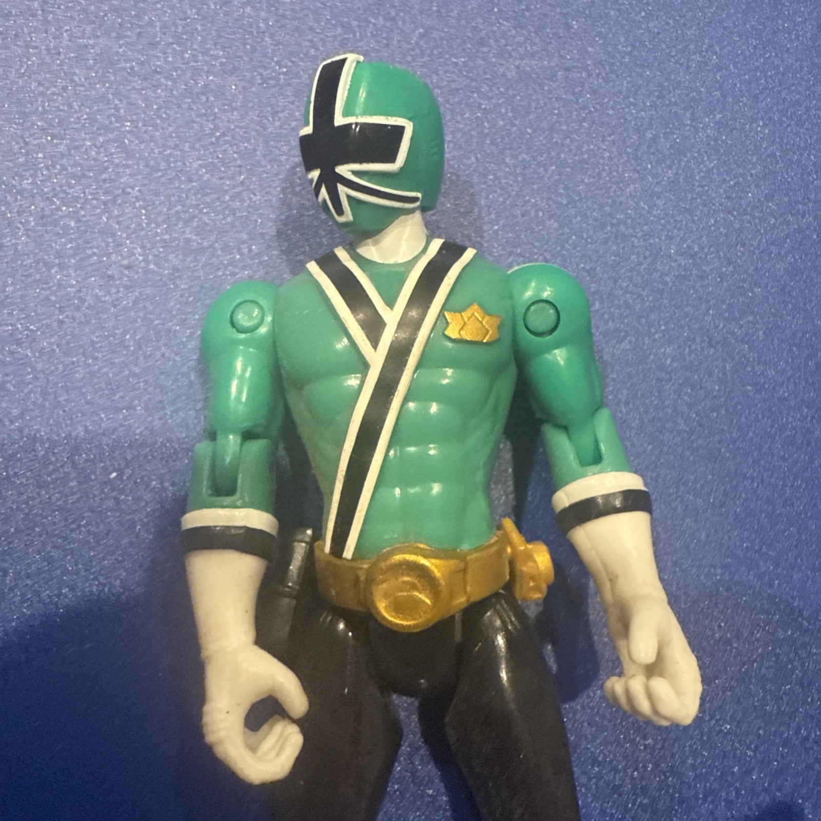 Power Rangers Samurai Green Ranger 4" Action Figure Bandai MMPR - toyscardscomics