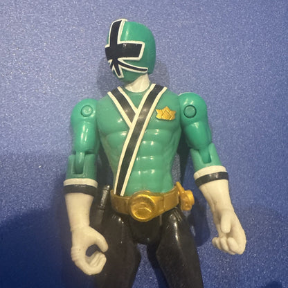 Power Rangers Samurai Green Ranger 4" Action Figure Bandai MMPR - toyscardscomics