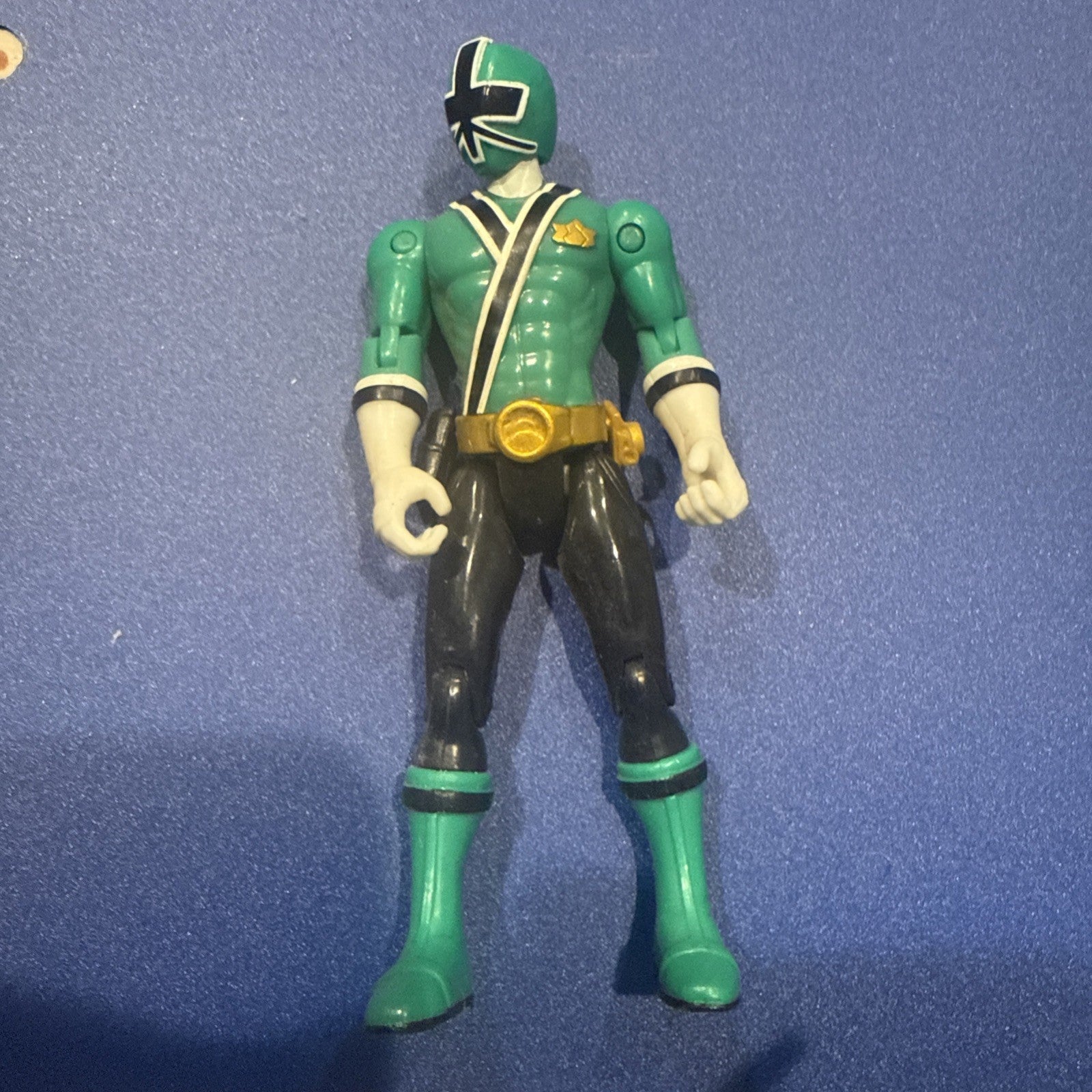 Power Rangers Samurai Green Ranger 4" Action Figure Bandai MMPR - toyscardscomics