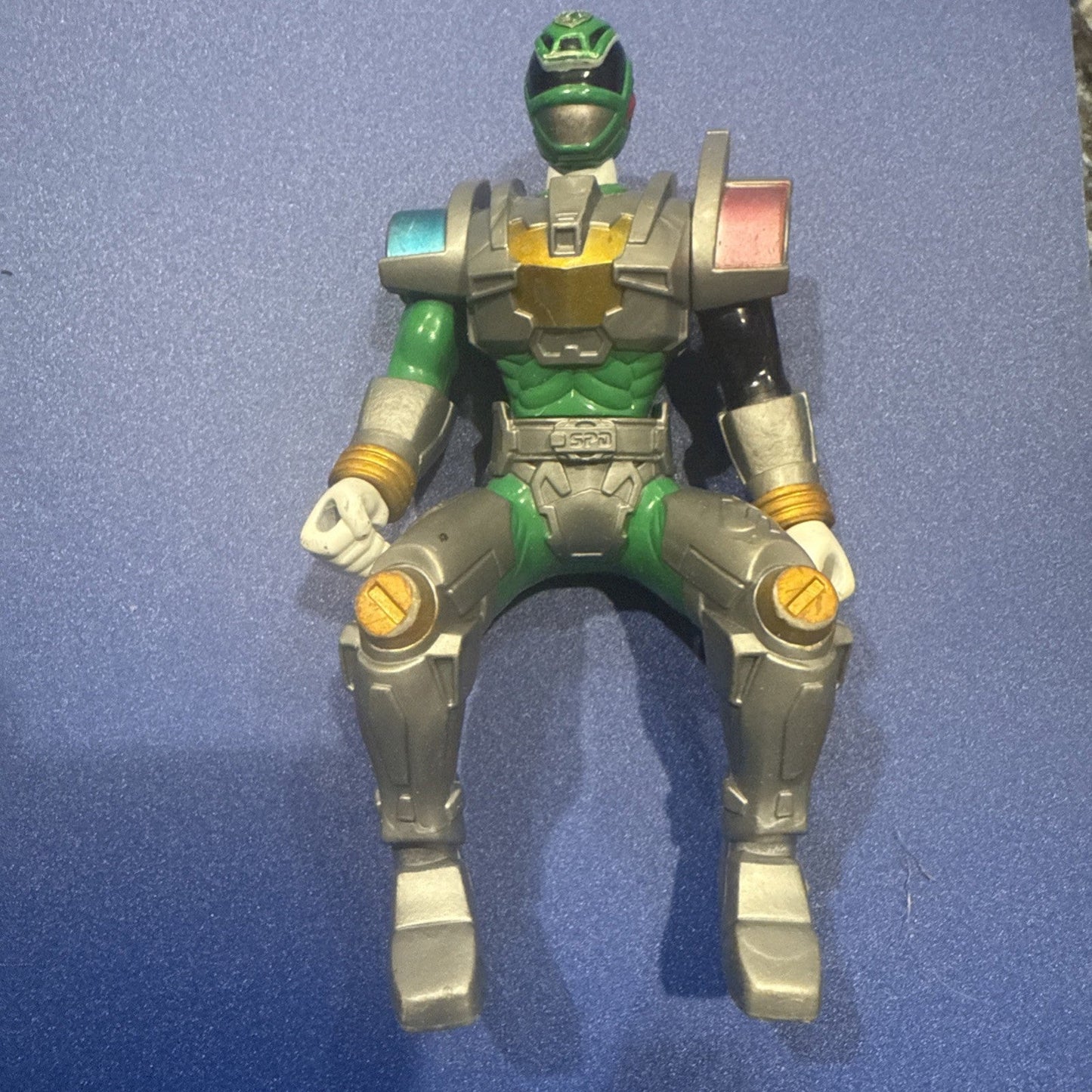 Power Rangers SPD Green Patrol Cycle Green Ranger Figure Only D8 (DSC) - toyscardscomics
