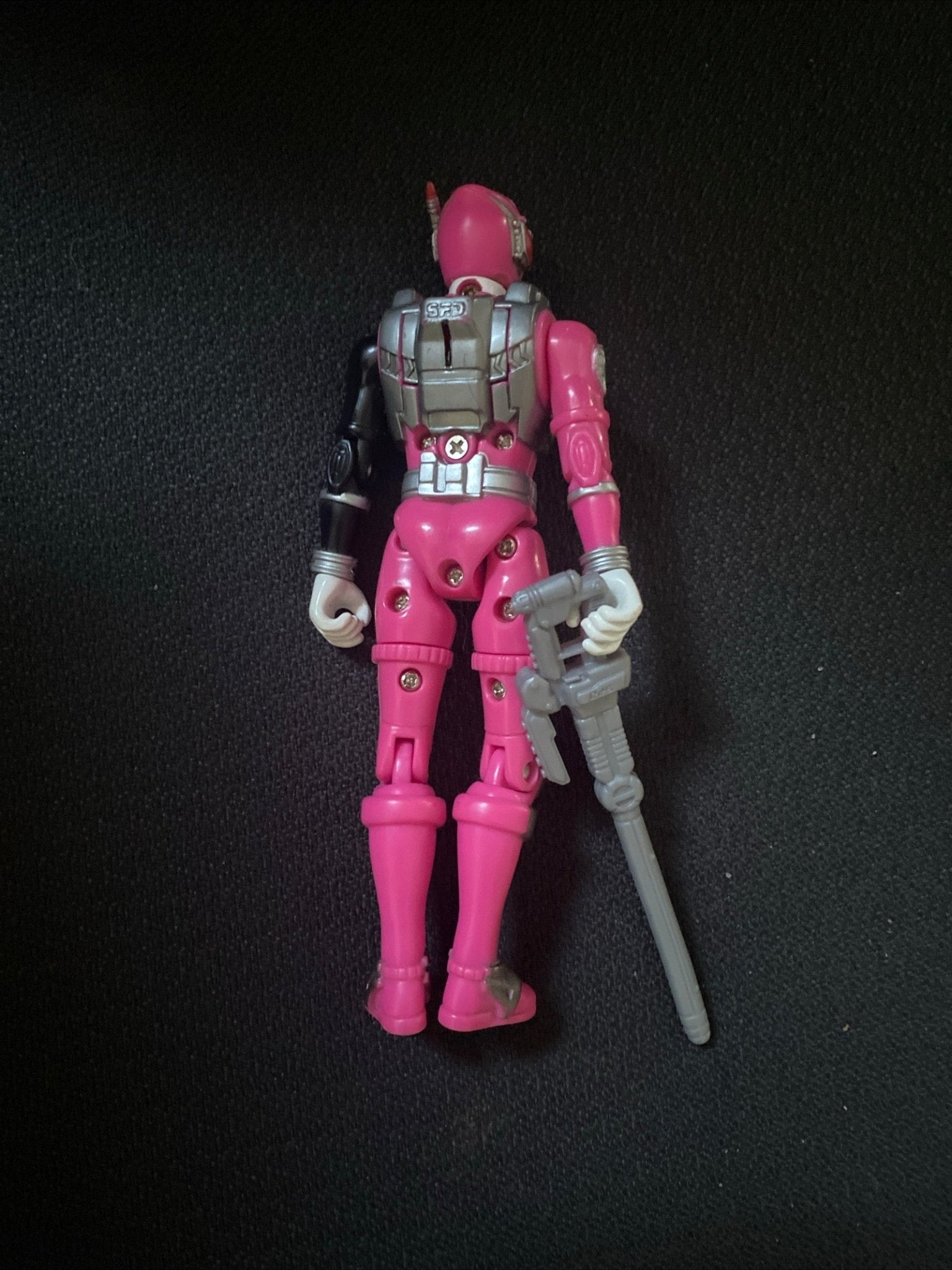 Power Rangers S.P.D. Sound Patrol "Pink Ranger (S.W.A.T.)" with weapon - toyscardscomics