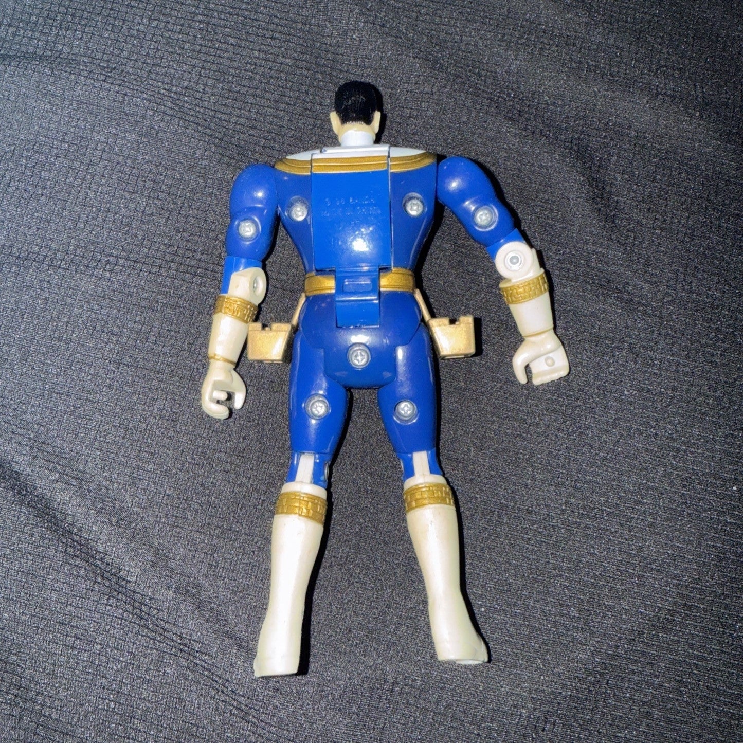 Power Rangers Zeo Action Figure Blue Ranger Flip Head w Vintage 1996 Loss - toyscardscomics