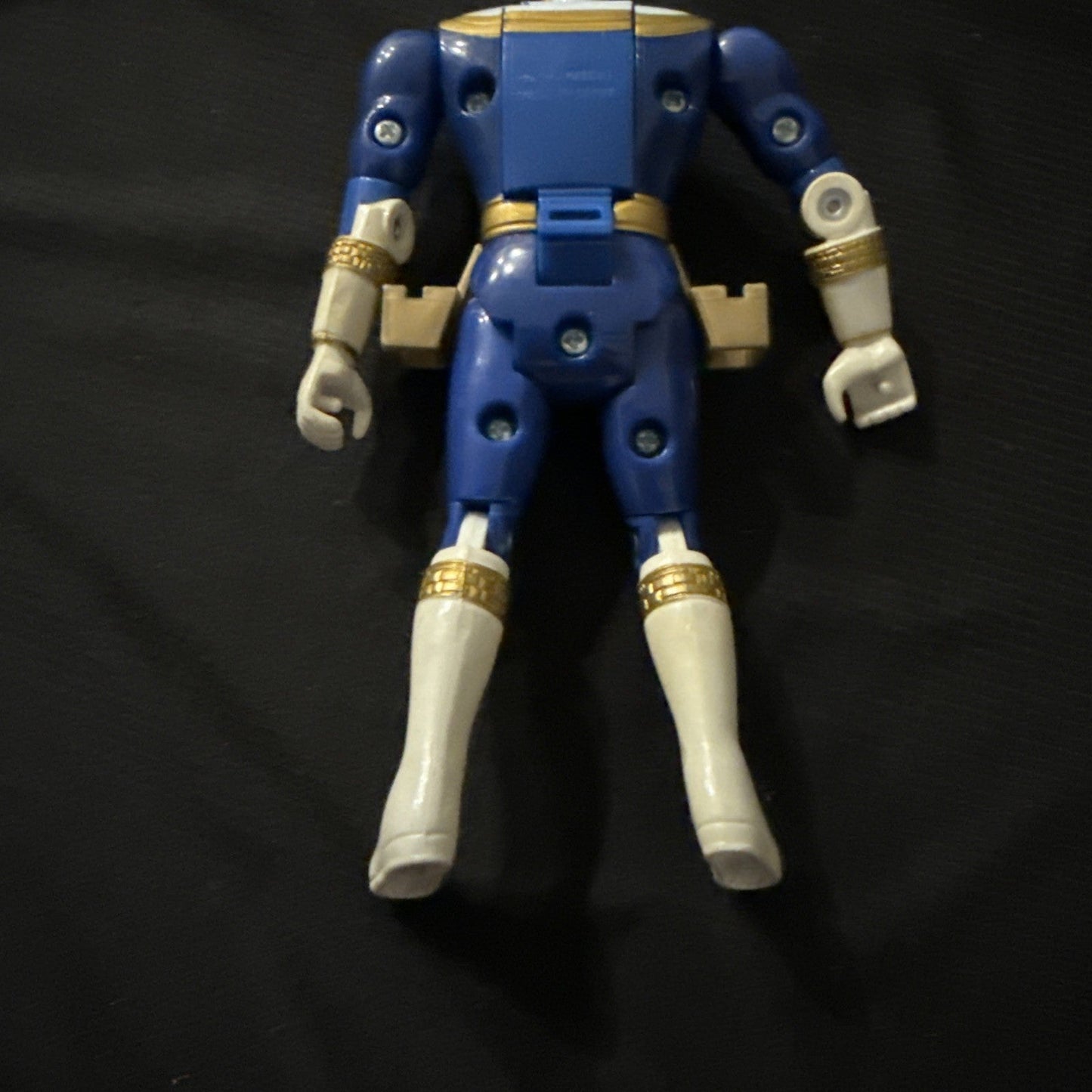 Power Rangers Zeo Action Figure Blue Ranger Flip Head w Vintage 1996 Loss - toyscardscomics