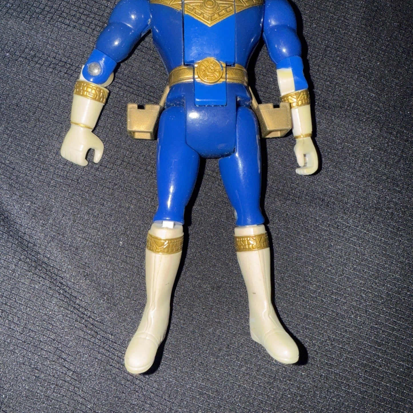 Power Rangers Zeo Action Figure Blue Ranger Flip Head w Vintage 1996 Loss - toyscardscomics