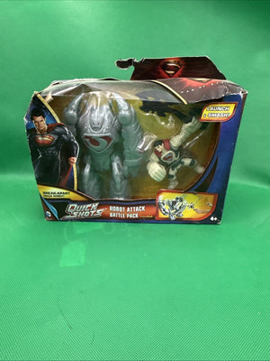 Quick Shots Man Of Steel Robot Attack Battle Pack Figures