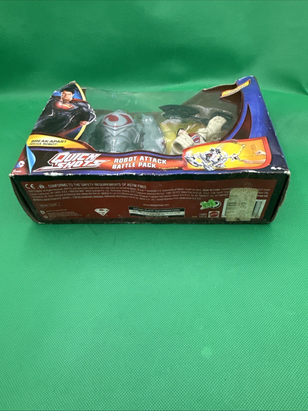 Quick Shots Man Of Steel Robot Attack Battle Pack Figures - toyscardscomics