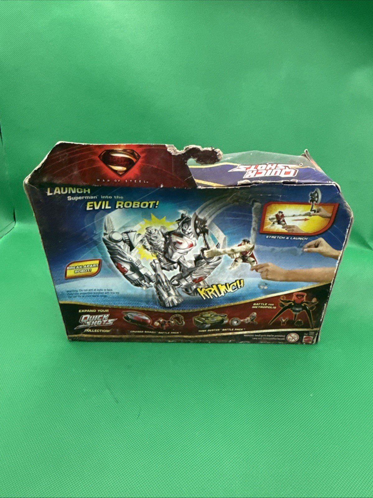 Quick Shots Man Of Steel Robot Attack Battle Pack Figures - toyscardscomics