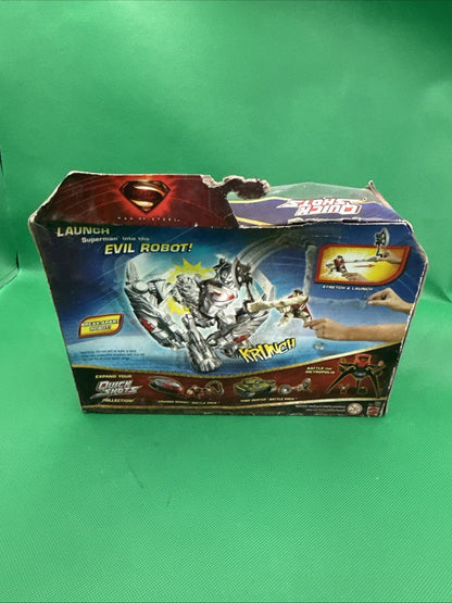 Quick Shots Man Of Steel Robot Attack Battle Pack Figures - toyscardscomics