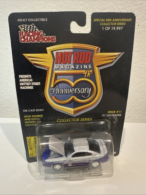 Racing Champions Hot Rod Magazine 50th Anniversary. Issue #11 ‘97 Mustang