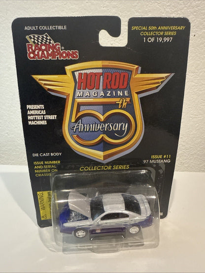 Racing Champions Hot Rod Magazine 50th Anniversary. Issue 11 ‘97 Mustang - toyscardscomics