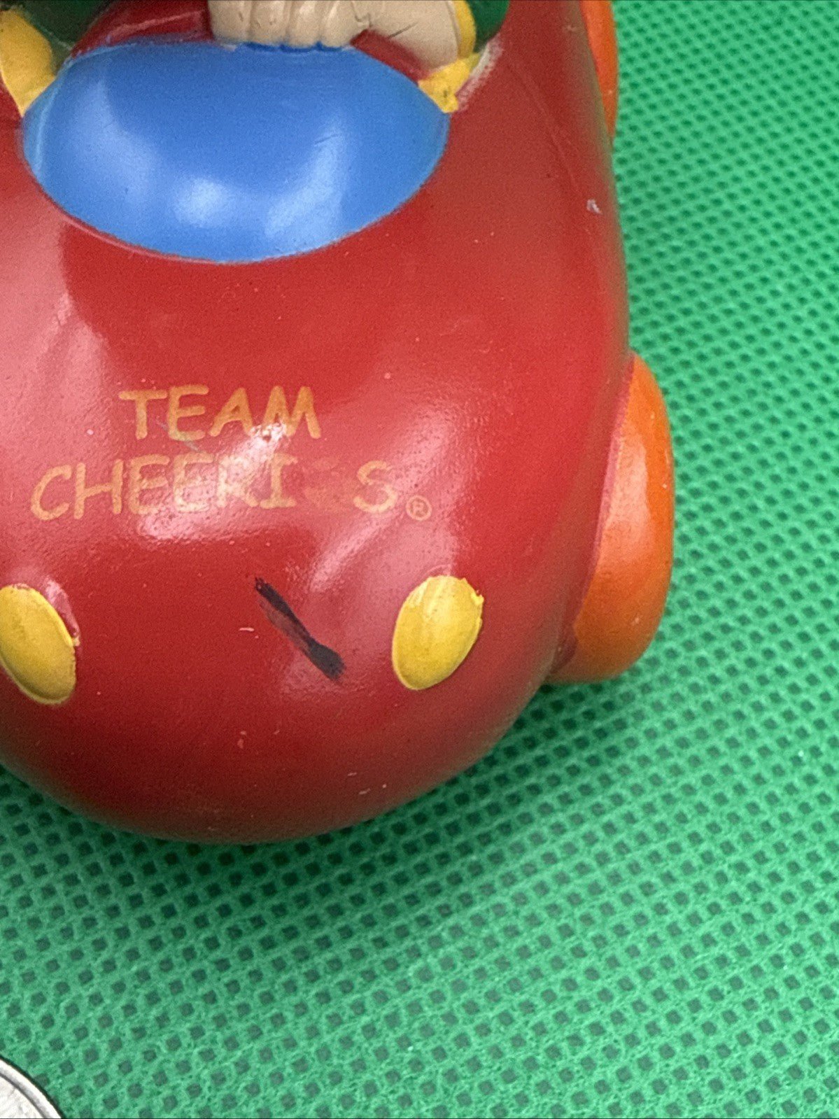 RARE General Mills CHEERIOS Kids Learn & Play Figure Race Car Vintage Toy - toyscardscomics