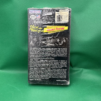 Republic Pictures Dick Tracy Double Feature VHS Action Crime Conway Jeffreys - toyscardscomics
