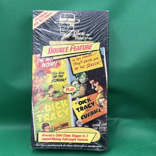 Republic Pictures Dick Tracy Double Feature VHS Action Crime Conway Jeffreys - toyscardscomics