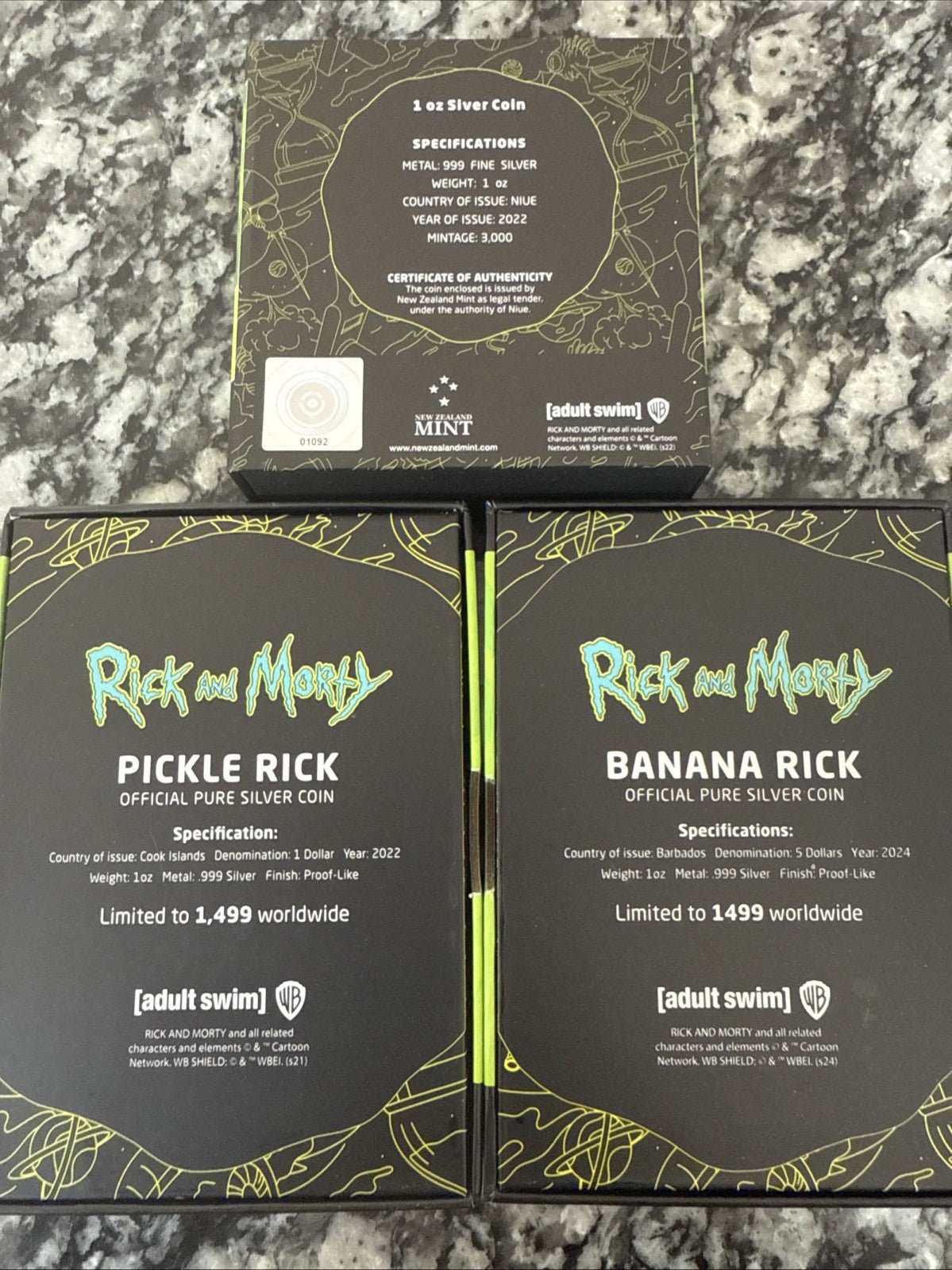 Rick And Morty .999 Silver bundle - toyscardscomics