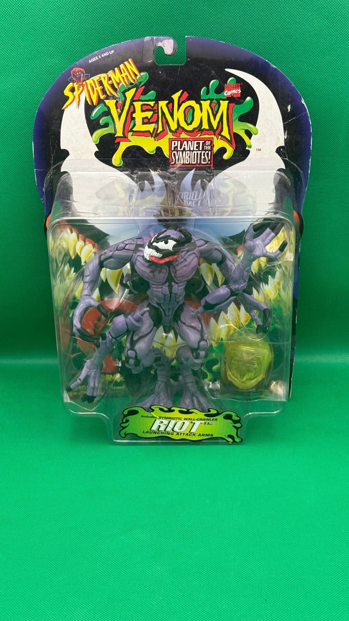 Riot Figure Spider - Man Venom Planet of The Symbiotes 1996 - toyscardscomics