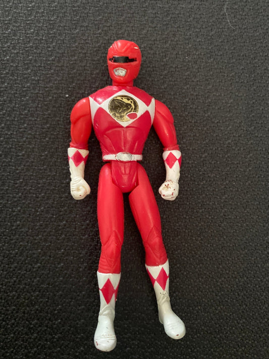 Saban Red Power Ranger 4.5” Action Figure - toyscardscomics