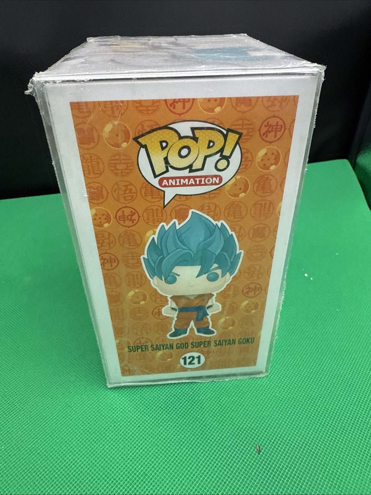 SEAN SCHEMMEL SIGNED SUPER SAIYAN GOD GOKU FUNKO POP 121 DRAGON BALL ANIME BAS 3 - toyscardscomics