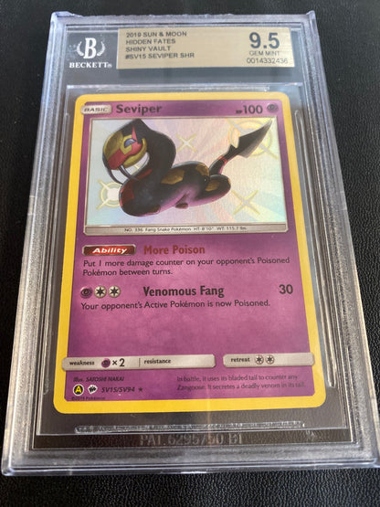 Seviper - 2019 - Beckett GEM MINT 9.5 - toyscardscomics