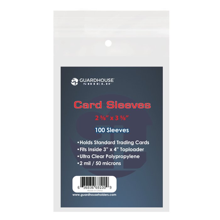 Shield Sleeve for Standard Trading Cards - (Penny Sleeves) - toyscardscomics