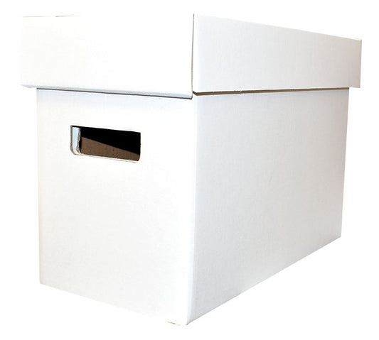 Short Corrugated Comic Book Storage Box and Lid - 10 Pack - toyscardscomics