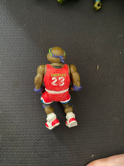 Slam Dunkin’ Don 1991 Teenage Mutant Ninja Turtles Figure TMNT VINTAGE - toyscardscomics