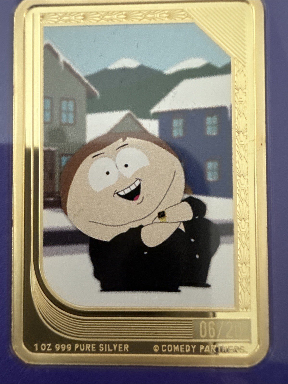 South Park Trading Coin Agoro Purple Core Limited Edition 06/20 - Cartman - toyscardscomics