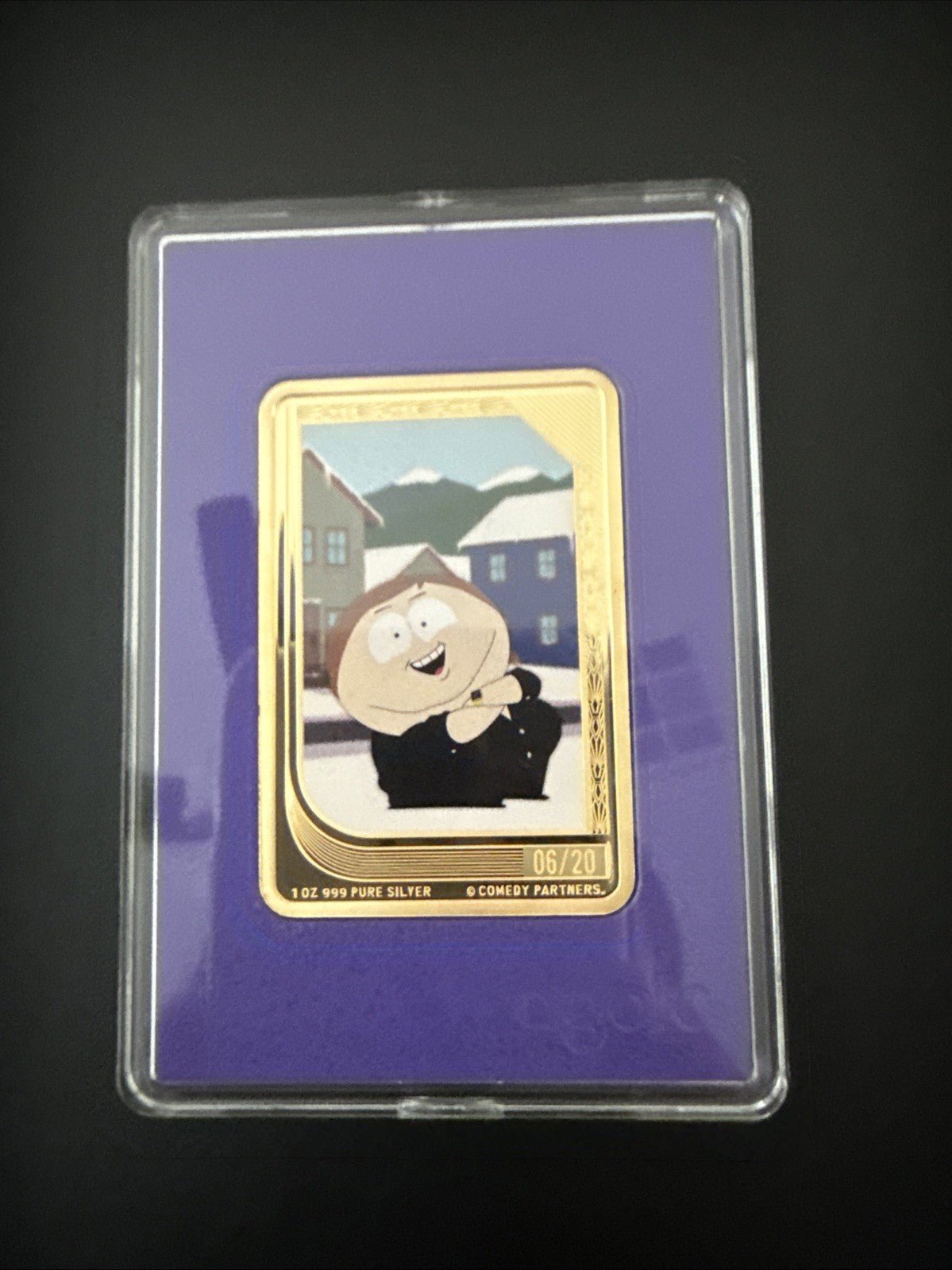 South Park Trading Coin Agoro Purple Core Limited Edition 06/20 - Cartman - toyscardscomics
