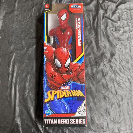 SPIDER - MAN Marvel AVENGERS Titan Hero Series Blast Gear 12” ACTION FIGURE New - toyscardscomics