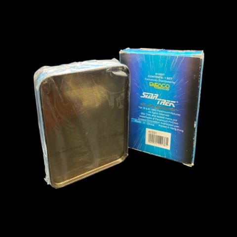 STAR TREK 1992 TNG The Next Generation Playing Cards Tin Box 2 Sealed Decks b725 - toyscardscomics