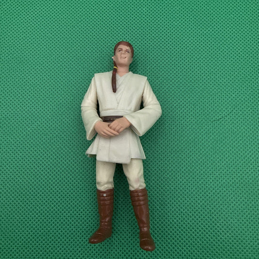 Star Wars 1999 Young Obi Won Kanobi Figure Hasbro 3.75" - toyscardscomics
