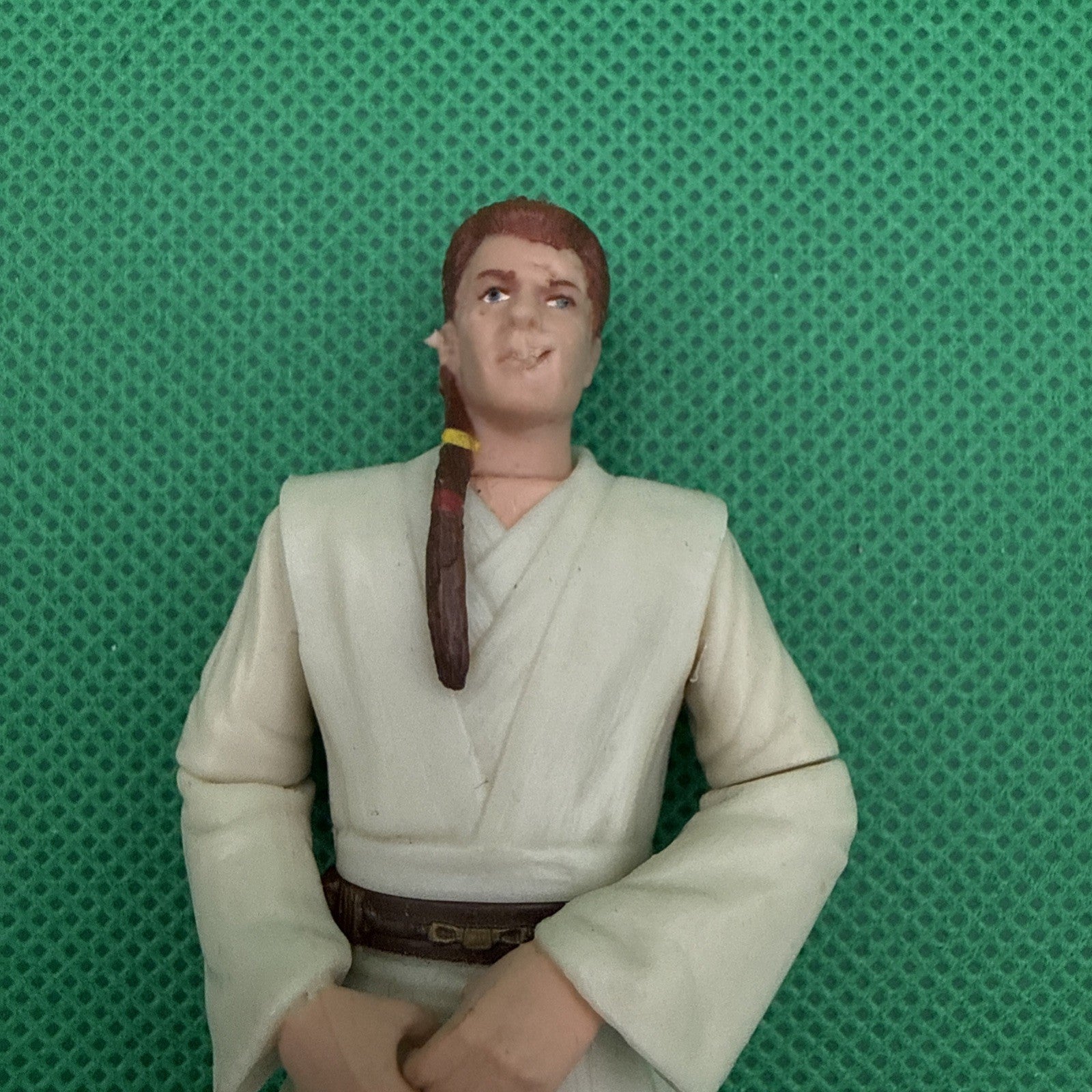 Star Wars 1999 Young Obi Won Kanobi Figure Hasbro 3.75" - toyscardscomics