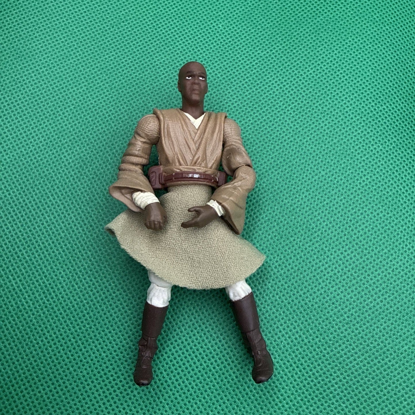 Star Wars Attack of the Clones MACE WINDU Jedi High Council 2003 LOOSE 3.75 - toyscardscomics