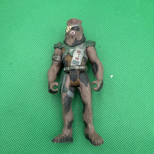 Star Wars Chewbacca Bounty Hunter Disguise SHADOWS OF THE EMPIRE 1996 - toyscardscomics