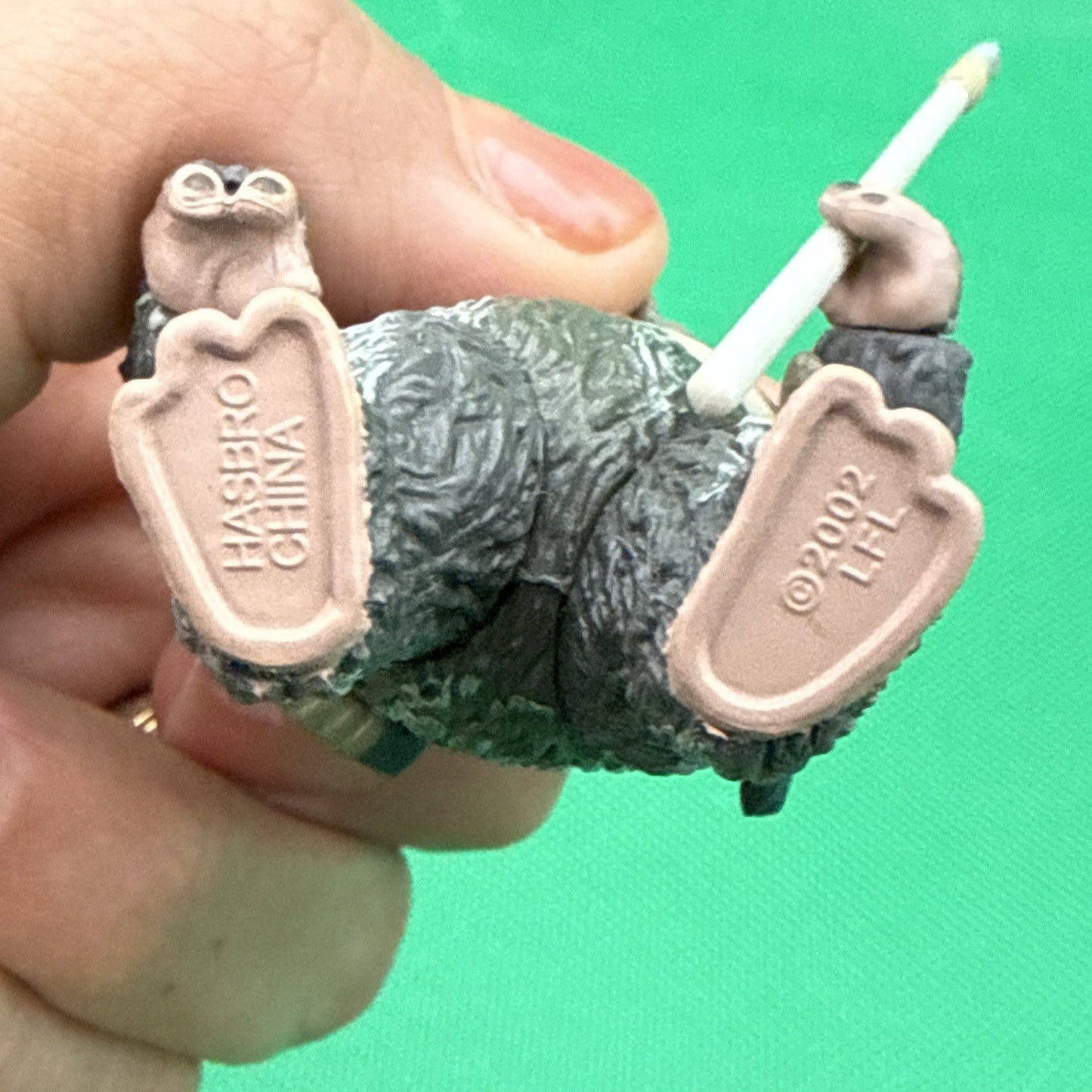 Star Wars Figure Saga Teebo Ewok loose no spear 2002 ROTJ Army Builder Rare HTF - toyscardscomics