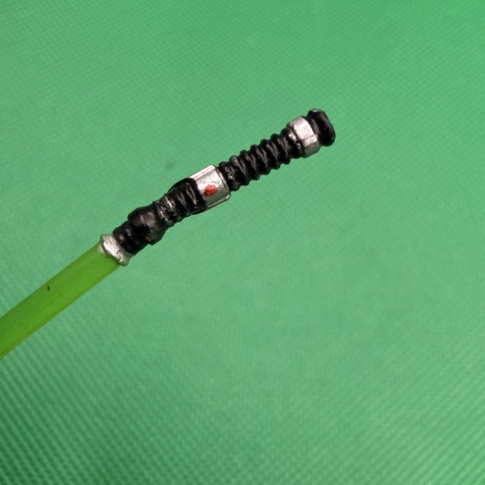 STAR WARS Hasbro 3.75" figure accessory light saber lightsaber Jedi Green - toyscardscomics