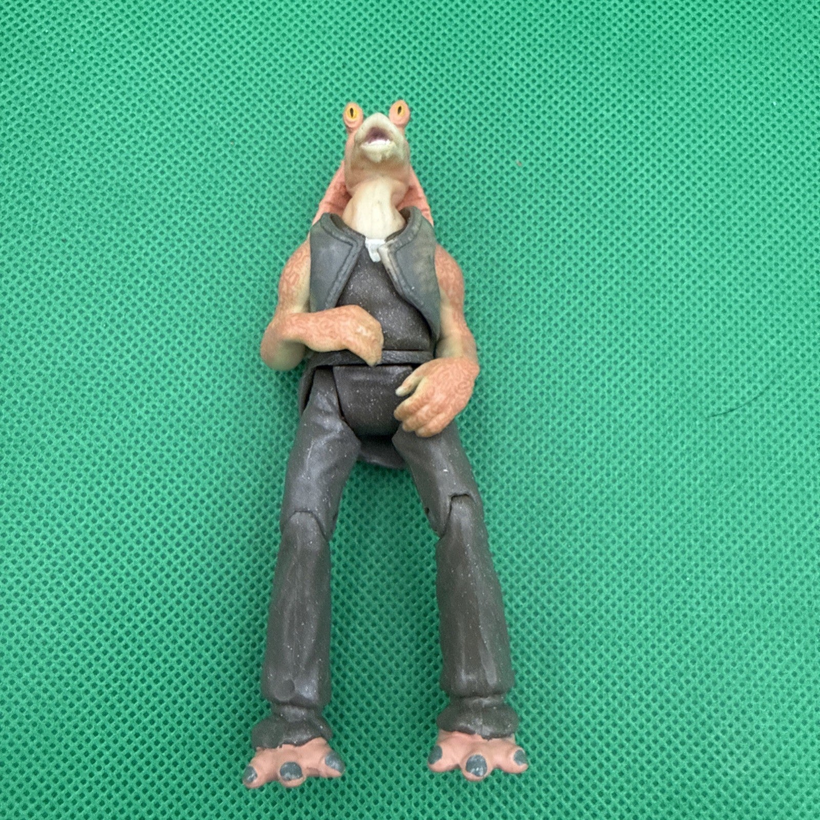 Star Wars Jar Jar Binks EP1 Star Wars 3.75" Figure Hasbro Loose - toyscardscomics