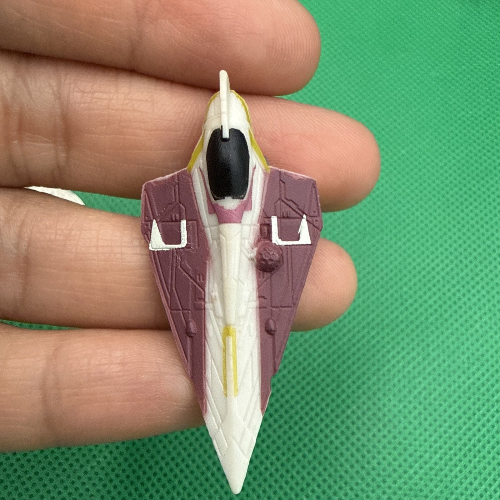 STAR WARS MICRO MACHINES OBI - WAN'S JEDI STARFIGHTER - toyscardscomics