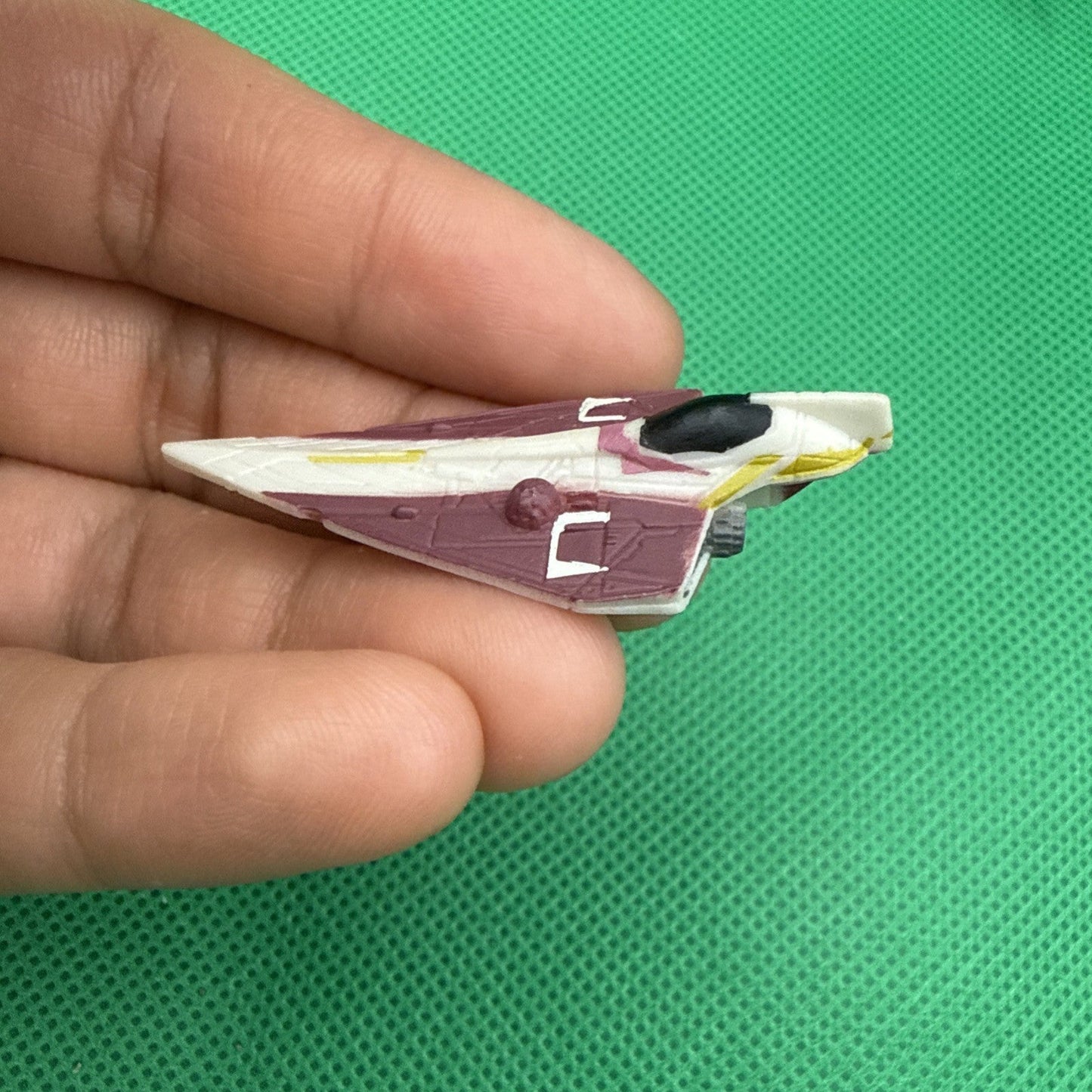 STAR WARS MICRO MACHINES OBI - WAN'S JEDI STARFIGHTER - toyscardscomics
