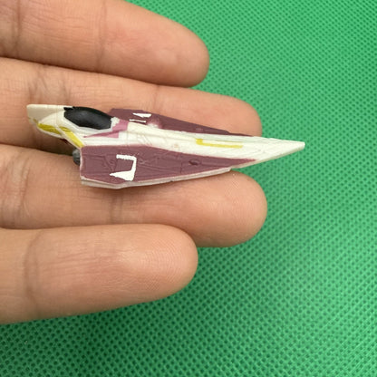 STAR WARS MICRO MACHINES OBI - WAN'S JEDI STARFIGHTER - toyscardscomics