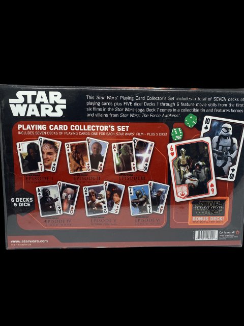 Star Wars - Playing Card Collector's Set - Sealed in Original Plastic - toyscardscomics