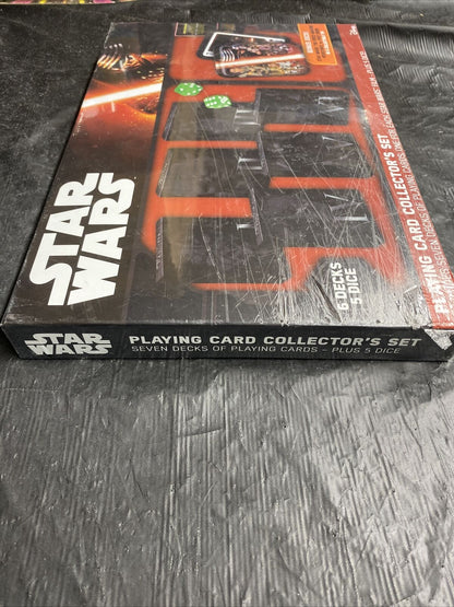 Star Wars Playing Card Collector's Set With Collector Tin & Dice New Open Box - toyscardscomics
