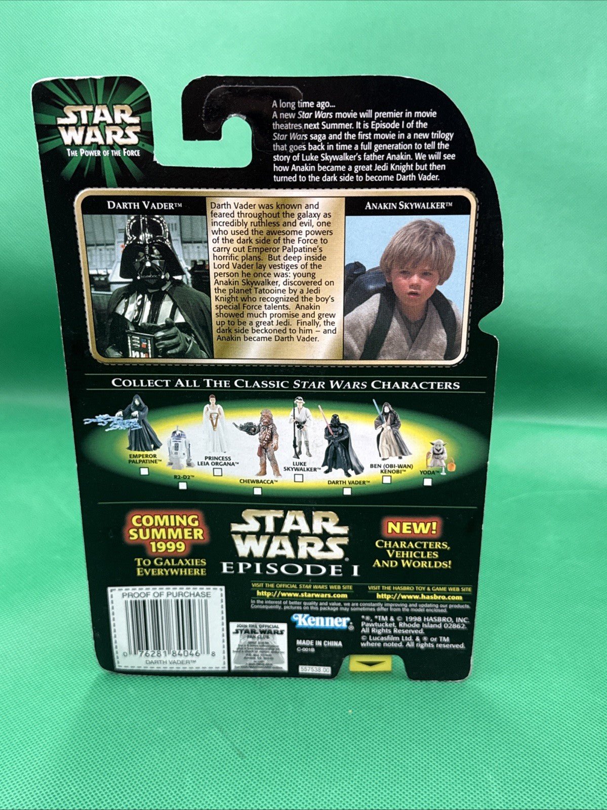Star Wars Power of the Force DARTH VADER Action Figure 1998 new - toyscardscomics